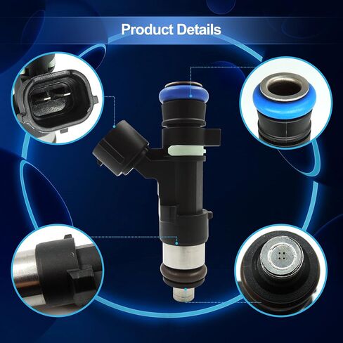 HiSport Fuel Injector 0280158005-6 PCS Compatible with Nissan 3.5L V6,Altima 2004-2006,Maxima 2004-2008,Murano 2003-2004,Quest 2004-2009 in Saudi Arabia
