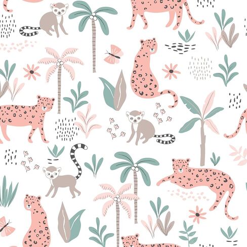 Lambs & Ivy Enchanted Safari Animals 100% Cotton Jungle Baby Fitted Crib Sheet in Saudi Arabia