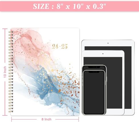 2024-2025 Planner - Academic Planner 2024-2025, July 2024-June 2025, 8" x 9.8", Planner 2024-2025 with Flexible Cover, Inner Pocket in Saudi Arabia