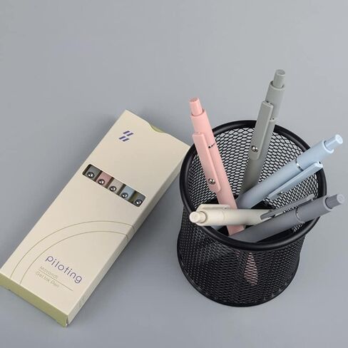 Quick Dry Ink Pens, Gel Pens Fine Point Smooth Writing, Retractable 0.5 mm Black Ink Pens, Rollerball Pens for Note Taking School Office Supplies, Cute Pens for Women Gifts (5Pcs Morandi) in Saudi Arabia
