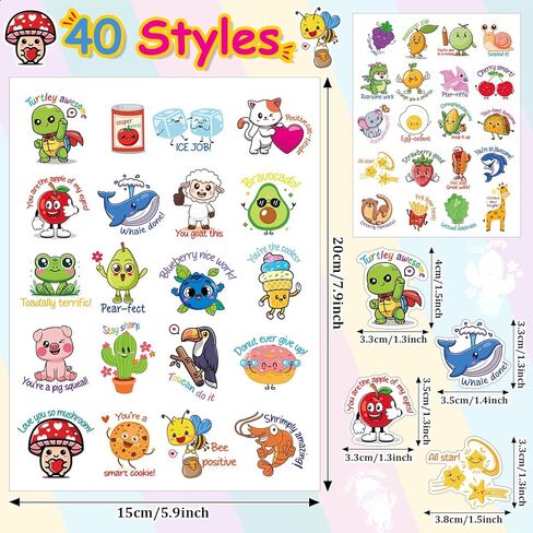 800 قطعة من ملصقات المعلم للطلاب، ملصقات مكافآت تحفيزية للأطفال في الفصول الدراسية، ملصقات مضحكة إيجابية لفصول الأطفال، لوازم المعلم لفصول رياض الأطفال الابتدائية التي يجب اقتناؤها in Kuwait