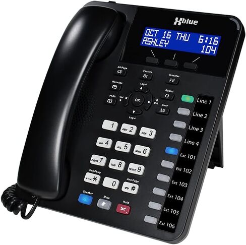 XBLUE X16 Plus Small Business Phone System Bundle with (3) XD10 Digital Phones - Capacity is (6) Outside Line & (16) Digital Phones - Includes Auto Attendant, Voicemail, Caller ID, Paging & Intercom in Saudi Arabia
