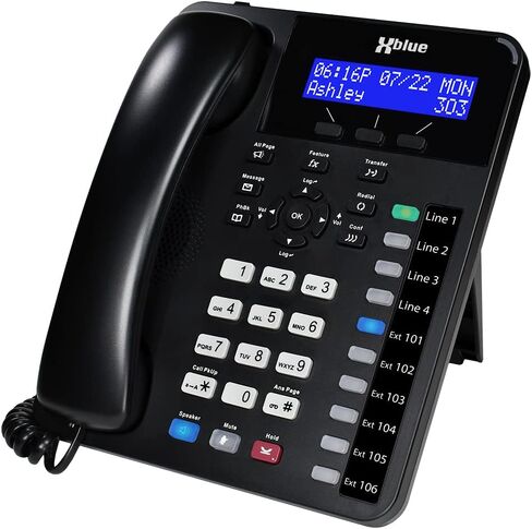 XBLUE X16 Plus Small Business Phone System Bundle with (3) XD10 Digital Phones - Capacity is (6) Outside Line & (16) Digital Phones - Includes Auto Attendant, Voicemail, Caller ID, Paging & Intercom in Saudi Arabia