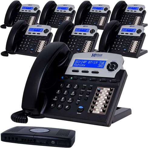 XBLUE X16 Plus Small Business Phone System Bundle with (3) XD10 Digital Phones - Capacity is (6) Outside Line & (16) Digital Phones - Includes Auto Attendant, Voicemail, Caller ID, Paging & Intercom in Saudi Arabia