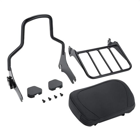 مسند ظهر الركاب سيسي بار مع رف الأمتعة متوافق مع Harley Touring Road Glide Road King 1997-2008 in Kuwait