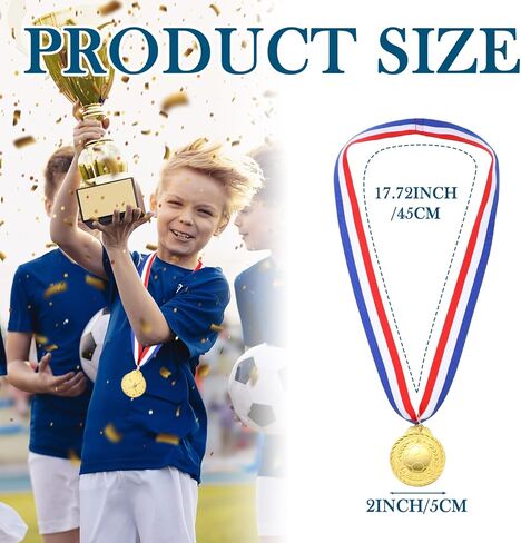Bucherry 36 Pcs Gold Baseball Award Medals for Kids Gold Silver Bronze Medals with Ribbon Sports Style Baseball Trophy for Kids Adults Winner Prizes Party Favors, Olympic Style, 2 Inches in Kuwait