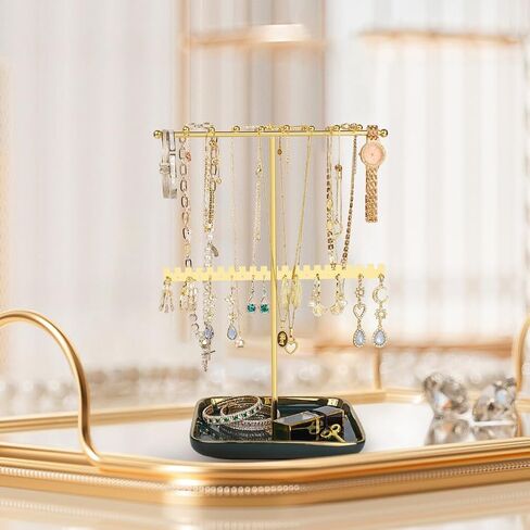 Necklace Holder Ceramic Base, Jewelry Stand Organizer Necklace Organizer, Necklace Organizer Jewelry Holder Display for Necklace, Bracelets, Rings. in Saudi Arabia