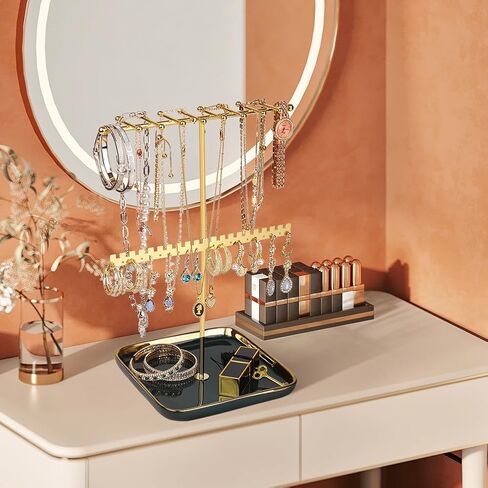 Necklace Holder Ceramic Base, Jewelry Stand Organizer Necklace Organizer, Necklace Organizer Jewelry Holder Display for Necklace, Bracelets, Rings. in Saudi Arabia