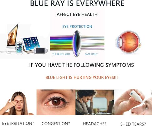 Sleek Round Blue Light Blocking Glasses Computer/Gaming/Screen Glasses for Women or Men in Saudi Arabia