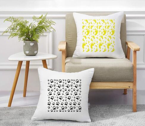 18 قطعة من استنسل الحدود قابلة لإعادة الاستخدام للرسم، قالب استنسل أوراق الشجر، استنسل تزيين الكيك للأثاث من القماش القماشي، بطاقة القصاصات الخشبية، صناعة يدوية فنية in Kuwait