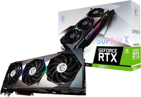 MSI Gaming GeForce RTX 3090 Ti 24GB GDRR6X 384-Bit HDMI/DP Nvlink Tri-Frozr Ampere Architecture OC Graphics Card (RTX 3090 Ti SUPRIM X 24G) (Renewed) in Saudi Arabia