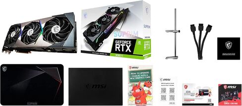 MSI Gaming GeForce RTX 3090 Ti 24GB GDRR6X 384-Bit HDMI/DP Nvlink Tri-Frozr Ampere Architecture OC Graphics Card (RTX 3090 Ti SUPRIM X 24G) (Renewed) in Saudi Arabia