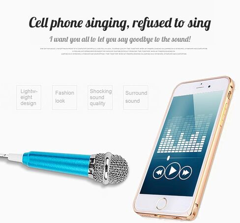 2116 Universal Mini Microphone with Omnidirectional Stereo Mic for Phone, Singing in Saudi Arabia