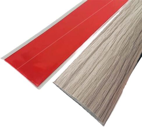Self Adhesive Flat Floor Transition Strip, PVC Laminate Floor Strip Carpet Transition Strip Floor Threshold Divider Strips, Flooring Edge Trim (5CM/6.56FT, Yellow Oak, 1) in Saudi Arabia