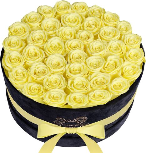 Luxury Preserved Roses in Suede Box - Flower Roses Gifts for Women, Valentines Day Flowers Mothers Day Roses - Birthday Flowers for Delivery Prime - 40 Pieces (Pink) in Saudi Arabia