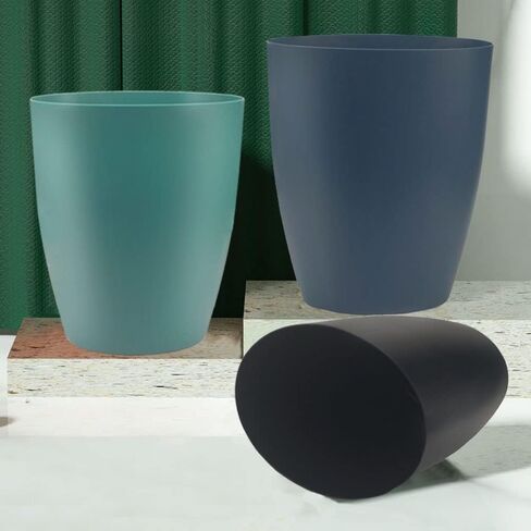 Plastic Small Trash Can 2 Gallon/7.6 Liter Garbage Can Wastebasket for Bathroom Bedroom Kitchen Office (2 Pack, Green) in Saudi Arabia