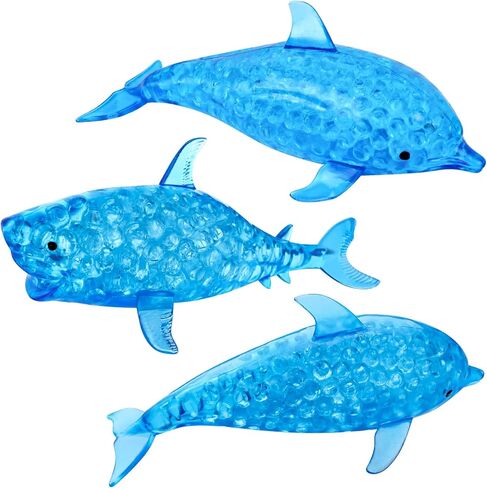 3 ثعالب الماء، قطعة واحدة من كرة ضغط القرش، قطعتان من كرات ضغط الدلفين، ألعاب حيوانات قابلة للتمدد، كرات ضغط الضغط، ألعاب تململ حسية لتخفيف القلق، حشوات تخزين in Kuwait