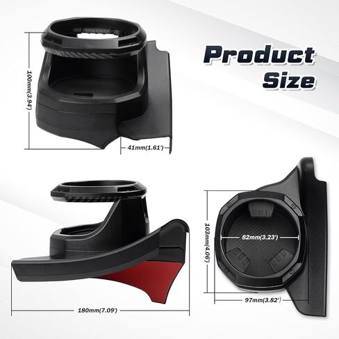حامل أكواب مع كوستر Jeep Wrangler JL/Gladiator JT /4Xe على الجانب الأيمن 2018-2024 حامل أكواب الباب مناسب لملحقات Jeep Wrangler حتى 30oz مقاس أسود قطعة واحدة (حامل أكواب على الجانب الأيمن) in Saudi Arabia