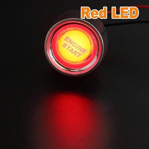 weideer 12V Push Button Starter Switch Engine Start Ignition Switch Momentary Red Led 12 Volt 50A Button Start Switch for Marine Vehicle Racing Car Truck RV K-M042-R-DZ in Saudi Arabia