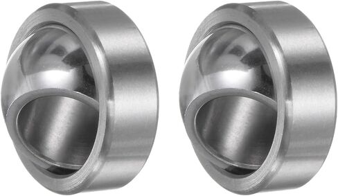 2 Pcs GEG15C Spherical Plain Bearing - [14.8mm x 30mm x 16mm] Pre-Lubricated Radial Spherical Plain Bearing, Chrome Steel in Saudi Arabia