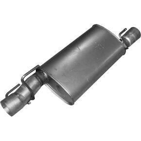 Walker Quiet-Flow SS 54607 Direct Fit Exhaust Muffler Assembly 3.5" Inlet (ID) 3.5" Outlet (ID) for Dodge Ram 2500
