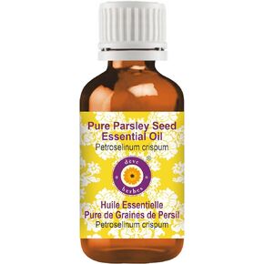Deve Herbes Pure Parsley Seed Essential Oil (Petroselinum crispum) Steam Distilled 30ml (1 oz)