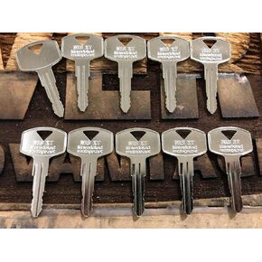 Ignition Keys for Nissan Forklift/HEAVYEQUIP NIS X7 KEY00-000X7 (3)