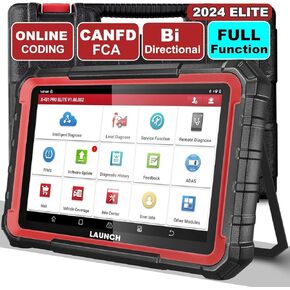 LAUNCH X431 PRO Elite [2024 New Model] Fully Functional Bidirectional Scanner with CANFD&DOIP,ECU Coding,37+ Resets,FCA AutoAuth,Full System Scanner for All Cars,2-Year Free Update