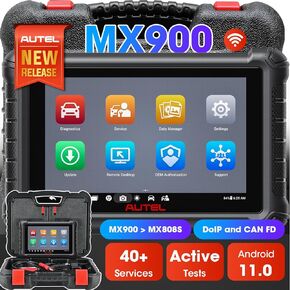 Autel MaxiCheck MX900 OBD2 Scanner: 2024 Bidirectional Tool w/ 40+ Service, Updated of MaxiCOM MK808BT PRO, MX808S, MK808S for All Cars, All System Diagnosis, 3000+ Active Tests, FCA Autoauth & SGW
