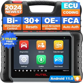 Autel MaxiPRO Scanner MP808S Scan Tool, 2024 Bidirectional Control, Advanced ECU Coding Same as MS906S/ MP900, Active Test, 30+ Service, All System Diagnostic, Upgraded of MP808K/MP808BT PRO/DS808S