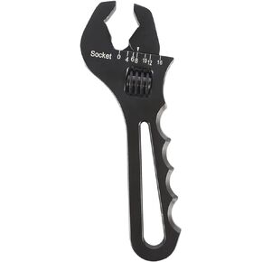 LABLT 3AN-16AN An Fitting Wrench Tool Adjustable Wrench Aluminum Replacement for Hose End Fitting Adapter Black