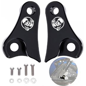 2008-2023 Chrome 1'' Inch Lowering Link Blocks Kit Fits for Harley Davidson Touring Street Glide/Road King/Electra Glide/Road Glide/Ultra Limited/Special/CVO in Saudi Arabia