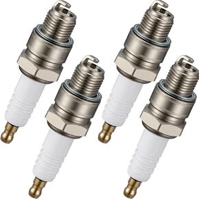 BDFHYK 1134 universal Iridium Spark Plugs Compatible with Yamaha Tohatsu Mariner 2-Stroke Outboard Engines Replacement for BR8HS-10, Set of 4