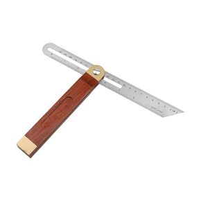 T Tulead 22cm/8.66" T-Bevel Gauge Activity Angle Ruler Protractor Sliding Square Carpenter Measuring Tape 360 Degree Adjustable High Precision T Bevel Angle Finder with Wood Handle