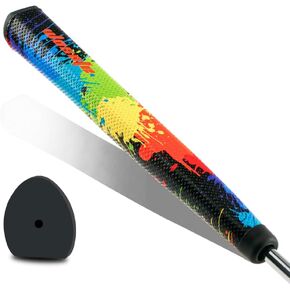 GOLF Putter Grip Two types of grips with different materials and weights Comfortable Advanced Texture Control and High-feedback Golf Putter Grip Stroke Enhancement Soft &Tacky Superior Traction