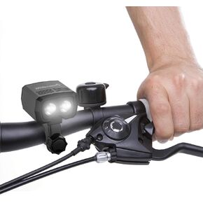 Bike Light-LED Front Bicycle Headlight-Bright USB Rechargeable Handlebar Lamp, 360° Mobility, Detachable, Compact for Road Safety by Wakeman Outdoors