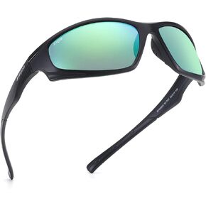 Polarized Sunglasses for Men and Women, Sports Wrap Around Running Fishing Sun Glasses UV400 Protection RFS8202