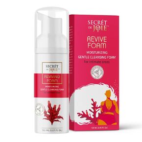 REVIVING FOAM - Gentle Moisturizing Cleansing Foam - PH Balanced Feminine Wash - Soothing Intimate Wash for Women - Hormones & Sulfates Free - Dermatologically Tested - 4 oz