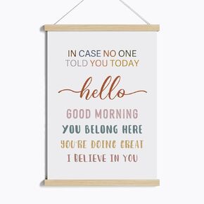 In Case No One Told You Today Poster, Positivity Quote Wall Sign, Boho Classroom Wall Art, Back To School Decor, Positive Affirmation Poster, Inspirational Wall Art