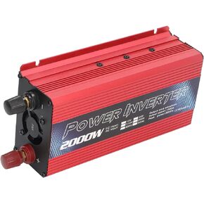 Car DC to AC, 2000W 12V DC to 110V AC Pure Sine Inverter for Multipurpose Charging (110V)