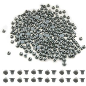 200pcs Deep Gray Hole Plugs 5mm Plastic Tube Cover Furniture Hardware Decorative Cover