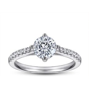 925 Sterling Silver Engagement Rings Round Cut Promise Wedding Rings Stunning Wedding Bands for Women Size 5-9