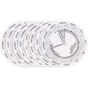 Petyoung 8Pcs Pregnancy Wheel, Pregnant Due Date Calculator for Pregnant Patients, Designed for OB/GYN, Doctors, Midwives, Nurses, and Patients
