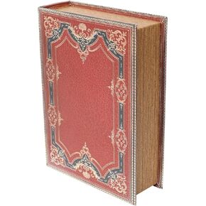Vintage Style Decorative Faux Leather Fake Book Box - Elegant Storage and Decor Accent
