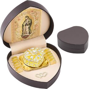 Arras De Boda Catolica Virgen De Guadalupe Gifts, Arras Para Boda Catolica,Arras De Matrimonio,Arras for Wedding Coins Catholic,Mexican Wedding Ceremony Arras Set Decoracion,Accesorios Para Boda