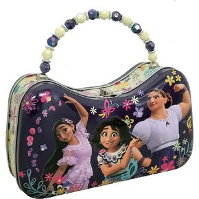The Tin Box Company Encanto Scoop Tin Box with Handle, Purple