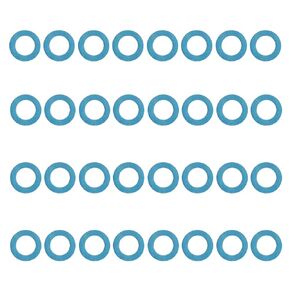 Marine Drain Screw Gaskets, ZESE Marine Lower Unit Drain Plug Seal Replacement for 3/8"-16 Drain Fill Screws Compatible for Mercury Marine 12-19183-3, 12-19183Q02, 12-19183K02, 18-2244 (Blue, 24 Pcs)