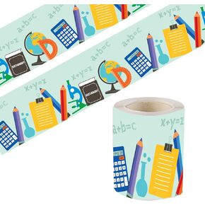 36FT Back to School Bulletin Board Border StraightTrim Die-Cut Bulletin Board Strips for Photo Wall Bulletin Board Decorations,Desks,Black Board,Home,Classroom (Pencil)