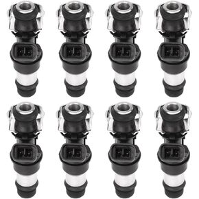 Fuel Injectors Compatible with 2001-2007 Chevy Silverado Suburban Tahoe Sierra 1500 2500 3500 Yukon Escalade 4.8L 5.3L 6.0L Replace#17113698,17113553, FJ315, FJ10062,25317628 2Holes 8PCS