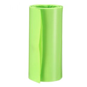 uxcell Battery Wrap PVC Heat Shrink Tubing 85mm Flat Width for 18650 Power Supplies 1 Meter Length Bright Green